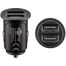 Goobay 71897 Autós USB-A töltő - Fekete (24W) (71897) mobiltelefon kellék