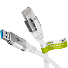 Goobay 74161 Fehér 5 M Cat6 F/UTP (FTP) kábel és adapter