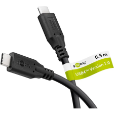 Goobay 74190 USB4 Gen 2x2 0,5 M USB C Fekete kábel és adapter