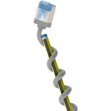 Goobay 74309 U/FTP Cat6a RJ45 Patch Kábel 3m - Szürke (74309) kábel és adapter