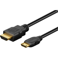 Goobay 74430 HDMI 2.1 apa - Mini HDMI Kábel 2m - Fekete (74430) kábel és adapter