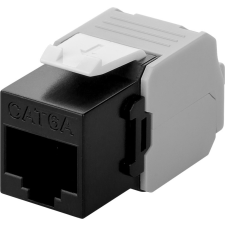 Goobay 90692 RJ45 CAT6a Keystone Modul - Fekete kábel és adapter
