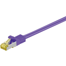 Goobay 91636 S/FTP CAT6A Patch kábel 7.5m - Lila (91636) kábel és adapter