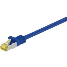 Goobay 91646 S/FTP CAT6A Patch kábel 15m - Kék (91646) kábel és adapter