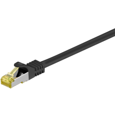 Goobay 91662 S/FTP CAT6a Patch Kábel 20m - Fekete kábel és adapter