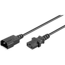 Goobay 95124 230V Tápkábel hosszabbító - 0,5m (95124) kábel és adapter