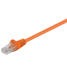Goobay 95201 U/UTP Cat5e RJ45 Patch kábel 0.25m - Narancssárga (95201) kábel és adapter