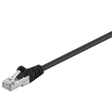 Goobay 95618 F/UTP CAT5e Patch Kábel 25m - Fekete (95618) kábel és adapter