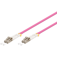 Goobay 95937 optikai patch kábel OM4 Duplex 5m - Lila kábel és adapter