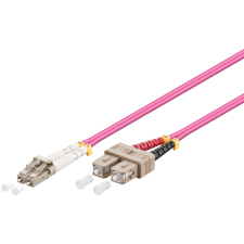 Goobay 95945 Optikai patch kábel OM4 Duplex 3m - Lila (95945) kábel és adapter