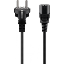 Goobay 96037 250V Hálózati tápkábel 5m - Fekete (96037) kábel és adapter