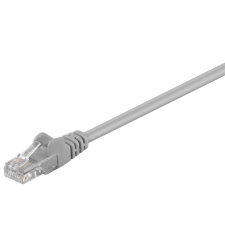 Goobay CAT5e UTP patch kábel 1m szürke (68342) kábel és adapter