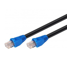 Goobay CAT6 U/UTP kültéri hálózati kábel 30m fekete (94393) kábel és adapter