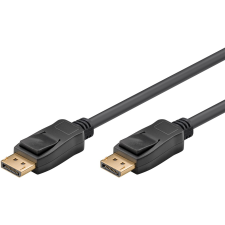 Goobay DisplayPort 1.4 - DisplayPort 1.4 Kábel 2m - Fekete kábel és adapter