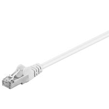 Goobay F/UTP CAT5e Patch kábel 0.5m - Fehér kábel és adapter