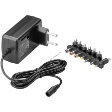 Goobay hálózati adapter 9-24V-ig csatlakozó készlettel max. 1500mA kábel és adapter