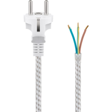 Goobay hálózati tápkábel 3m - Fehér/Ezüst (50504) kábel és adapter