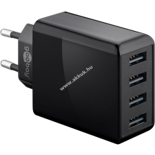 Goobay hálózati USB töltő, 30W, 4db USB porttal mobiltelefon kellék