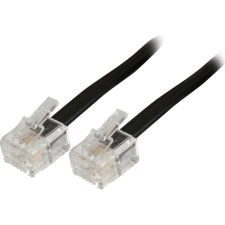 Goobay RJ-11 Összekötő Fekete 6m 50318 (50318) kábel és adapter