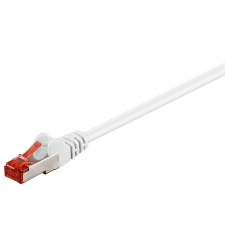 Goobay S/FTP CAT6 Patch kábel 0.5m - Fehér kábel és adapter