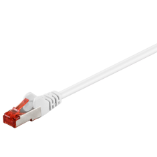 Goobay S/FTP CAT6 Patch kábel 10m - Fehér (95491) kábel és adapter