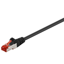 Goobay S/FTP CAT6 Patch kábel 15m - Fekete (68695) kábel és adapter
