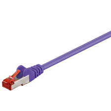 Goobay S/FTP CAT6 Patch kábel 1.5m - Ibolya (95586) kábel és adapter