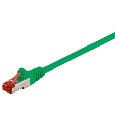 Goobay S/FTP CAT6 Patch kábel 1.5m - Zöld kábel és adapter