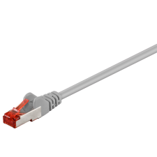 Goobay S/FTP CAT6 Patch kábel 1m - Szürke kábel és adapter