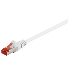 Goobay S/FTP CAT6 Patch kábel 3m - Fehér kábel és adapter