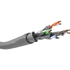 Goobay S/FTP CAT6a Installációs kábel 50m - Szürke (96093) kábel és adapter