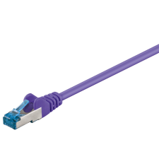 Goobay S/FTP CAT6a Patch kábel 0.5m - Ibolya (93666) kábel és adapter