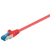 Goobay S/FTP CAT6a Patch kábel 0.5m - Piros
