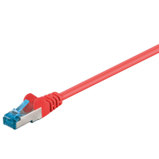 Goobay S/FTP CAT6a Patch kábel 0.5m - Piros (93663) kábel és adapter