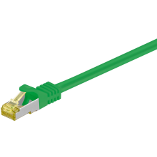 Goobay S/FTP CAT6a Patch kábel 10m - Zöld (91640) kábel és adapter