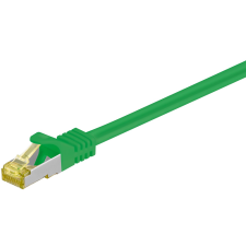 Goobay S/FTP CAT6a Patch kábel 7.5m - Zöld (91631) kábel és adapter