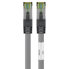 Goobay S/FTP CAT8.1 Patch kábel 0.25m - Szürke (55134) kábel és adapter
