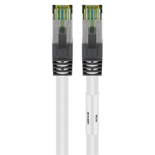 Goobay S/FTP CAT8.1 Patch kábel 0.5m - Fehér (55123) kábel és adapter