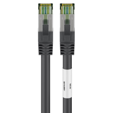 Goobay S/FTP CAT8.1 Patch kábel 5m - Fekete (66724) kábel és adapter