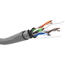Goobay SF/UTP CAT5e Patch kábel 100m - Szürke (93274) kábel és adapter