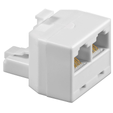 Goobay telefon elosztó 2 x RJ45 8P8C fehér (93057) (G93057) kábel és adapter