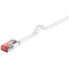 Goobay U/FTP CAT6 Lapos patch kábel 2m Fehér (94917) kábel és adapter