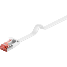 Goobay U/FTP CAT6 Lapos Patch kábel 7.5m - Fehér (94920) kábel és adapter