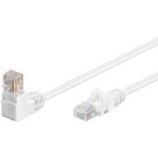 Goobay U/UTP CAT5e Derékszögű patch kábel 0.5m - Fehér (94162) kábel és adapter