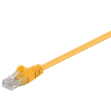Goobay U/UTP CAT5e patch kábel 10m - Sárga (68346) kábel és adapter