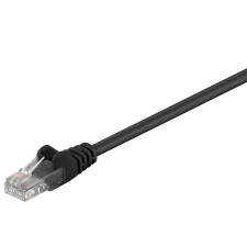 Goobay U/UTP CAT5e Patch kábel 1m - Fekete (68644) kábel és adapter