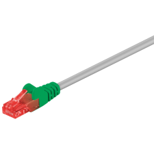 Goobay U/UTP CAT6 Crossover patch kábel 1m - Szürke kábel és adapter