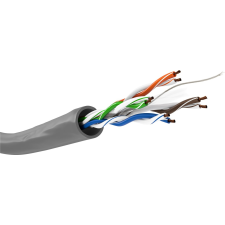 Goobay U/UTP CAT6 Installációs kábel 100m - Szürke kábel és adapter