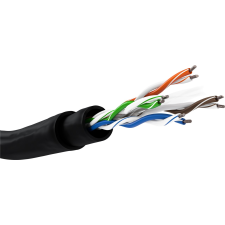 Goobay U/UTP CAT6 Kültéri installációs kábelkészlet 305m - Fekete (94399) kábel és adapter