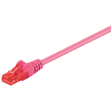 Goobay U/UTP CAT6 Patch kábel 15m - Magenta (95267) kábel és adapter